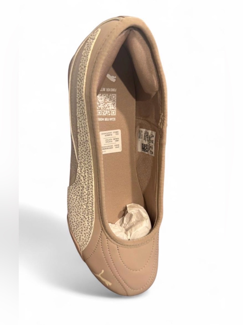 Puma Women's Light Blush Patterned Slip-On Flat